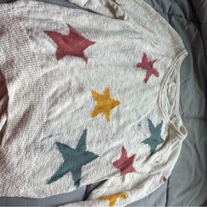 Summer beach sweater with stars